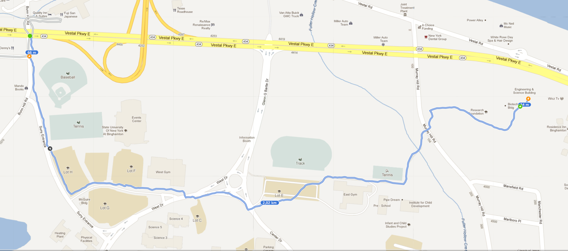 Walking directions